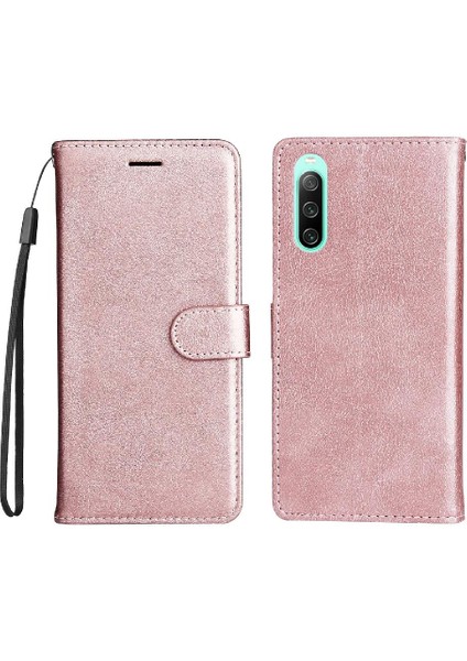 Kart Yuvası ile Sony Xperia 10 Iv Için Flip Case Iş Cüzdan Telefon Kılıfı (Yurt Dışından)