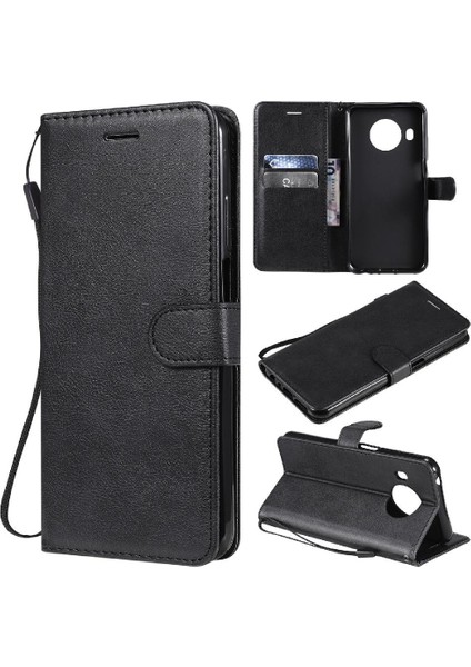 Nokia X10 Için Flip CASE/X20 Yüksek Kaliteli Deri Klasik Düz Renk Telefon (Yurt Dışından)