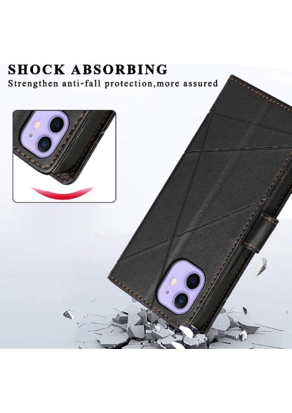 Iphone 12 Için Flip Case Şok Emici Kickstand Darbeye Üç Kart (Yurt Dışından) indirimleri