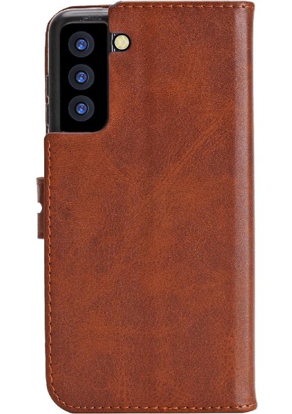 Cüzdan Kılıf Samsung Galaxy S21 Fe 5g Kickstand Için Tüm Yuvarlak Koruma (Yurt Dışından)