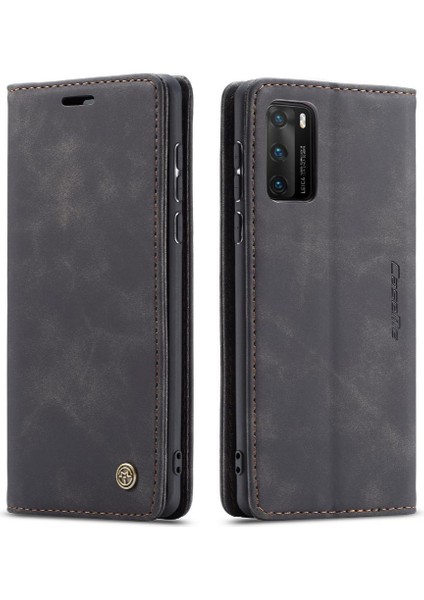 Huawei P40 Manyetik Kapatma Için Flip Case Darbeye Çevir Folio Kitap Pu (Yurt Dışından)