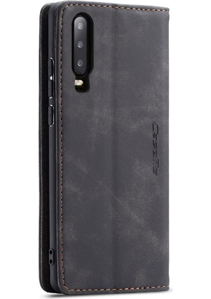 BDT Market Huawei P30 Durumda Kart Yuvası Kickstand Manyetik Kapatma Vintage Için Flip Case (Yurt Dışından)