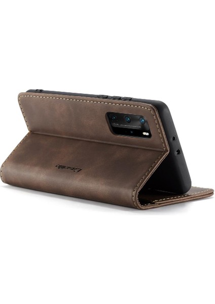 Huawei P40 Pro Flip Folio Kitap Kılıf Için Flip Case Kart Yuvası Kickstand Pu (Yurt Dışından) fırsatları