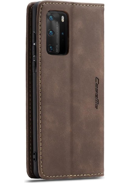 Huawei P40 Pro Flip Folio Kitap Kılıf Için Flip Case Kart Yuvası Kickstand Pu (Yurt Dışından) indirimleri