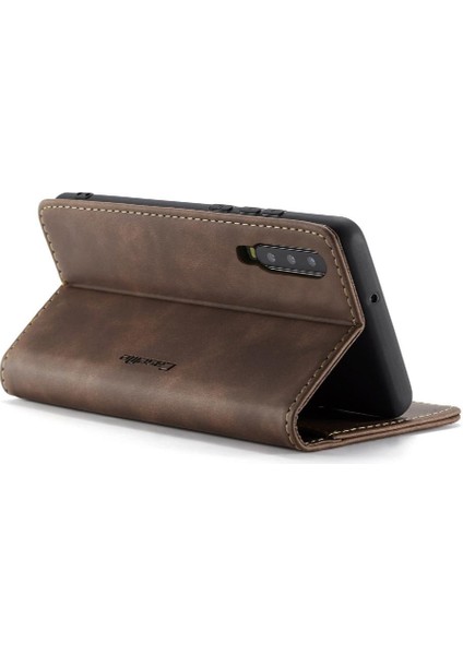Huawei P30 Durumda Kart Yuvası Kickstand Manyetik Kapatma Vintage Için Flip Case (Yurt Dışından) modelleri