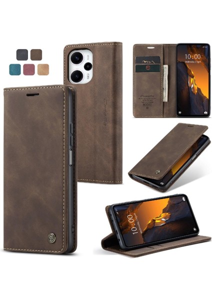 Xiaomi Poco F5 5g Manyetik Kapatma Için Flip Case Darbeye Çevir Folio Pu (Yurt Dışından)
