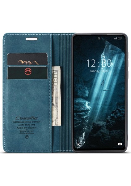 Xiaomi 12/12X/12S Için Flip Case Vintage Pu Deri Cüzdan Flip Folio Kitap (Yurt Dışından)