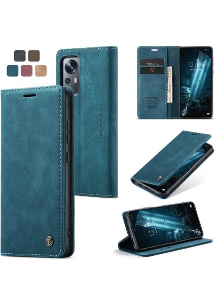 Xiaomi 12/12X/12S Için Flip Case Vintage Pu Deri Cüzdan Flip Folio Kitap (Yurt Dışından)