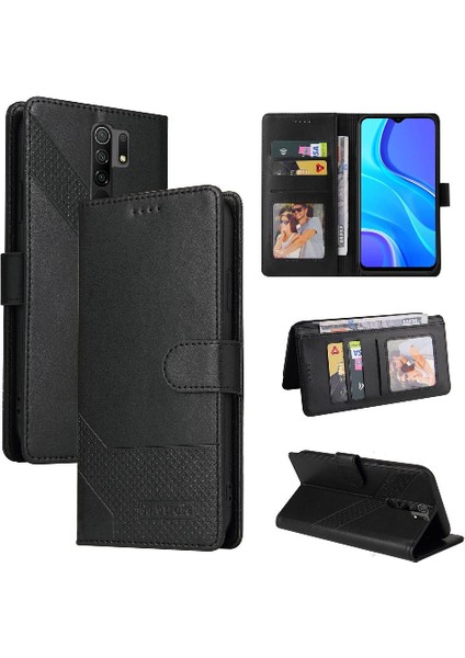 Xiaomi Redmi 9 Darbeye Kickstand 4 Köşe Koruma Için Flip Case (Yurt Dışından)