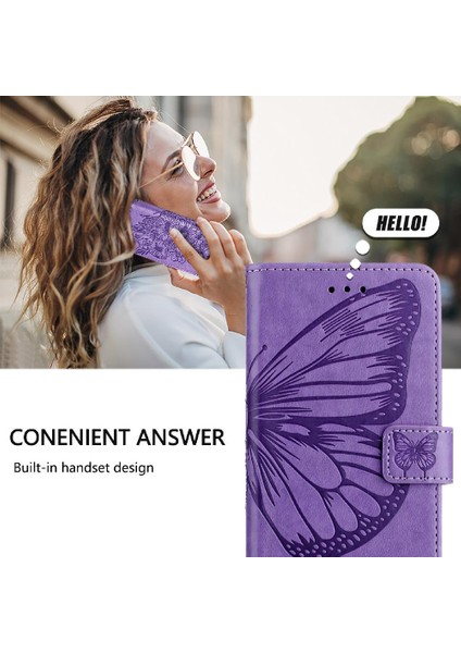 Xiaomi Poco X6 Neo 5g Premium Deri Manyetik Kabartma Flip Case (Yurt Dışından)