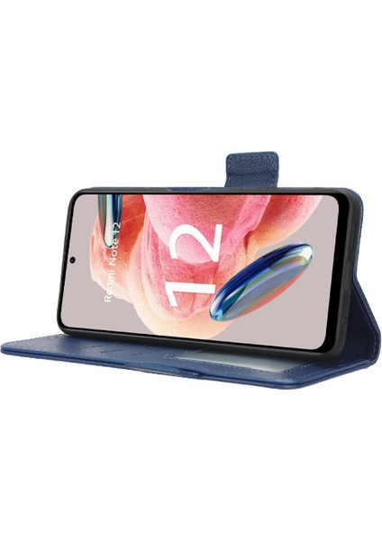 Xiaomi Redmi Için Not 12 4g Pu Deri Manyetik Cüzdan Yan Toka (Yurt Dışından)