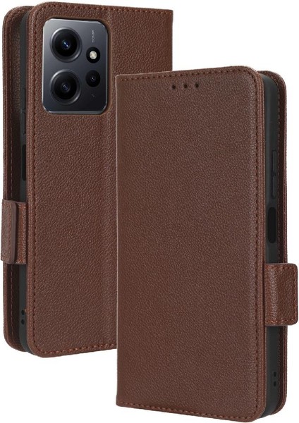 Xiaomi Redmi Için Not 12 4g Pu Deri Manyetik Cüzdan Yan Toka (Yurt Dışından)