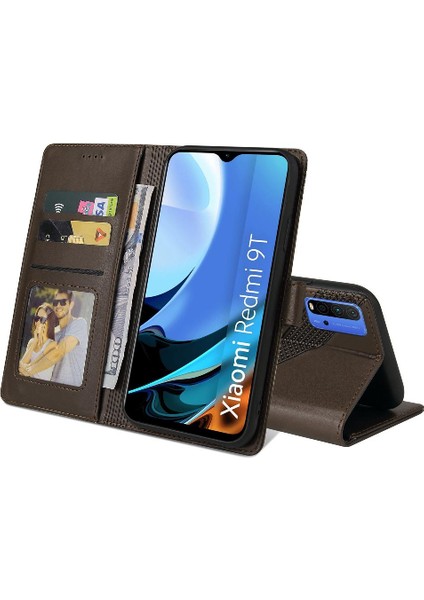 Xiaomi Redmi 9t Kickstand Darbeye 4 Köşe Koruma Için Flip Case (Yurt Dışından)