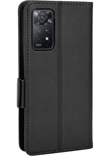 Xiaomi Redmi Için Not 11E Pro 5g Yan Toka Manyetik Kart Yuvaları Pu (Yurt Dışından)