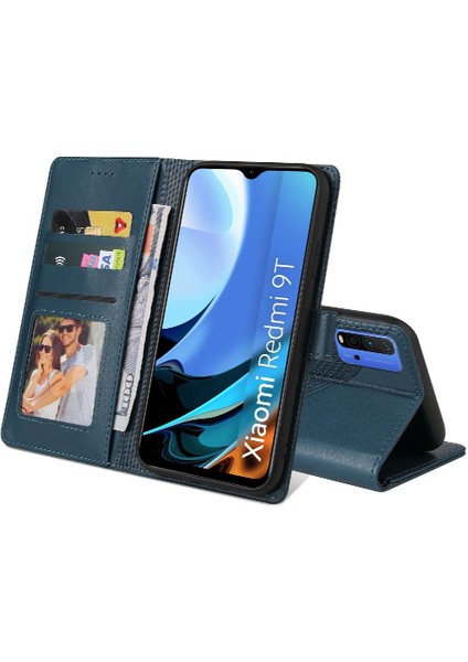 Xiaomi Redmi 9t Kickstand Darbeye 4 Köşe Koruma Için Flip Case (Yurt Dışından) modelleri