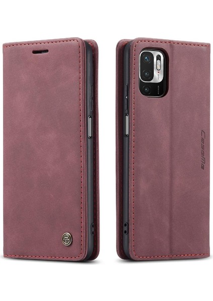 Xiaomi Poco M3 Pro 5g Için Flip Case Vintage Pu Deri Cüzdan Manyetik (Yurt Dışından)