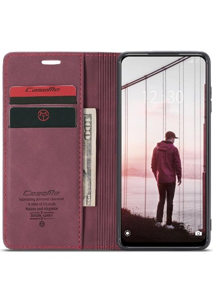 Xiaomi Poco M3 Pro 5g Için Flip Case Vintage Pu Deri Cüzdan Manyetik (Yurt Dışından)