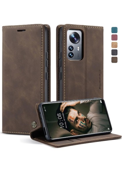 Xiaomi 12 Pro Için Flip Case Manyetik Kapatma Darbeye Çevir Folio Kitap (Yurt Dışından)