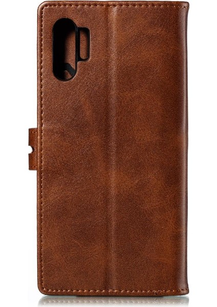 Samsung Galaxy NOTE10 Pius Kickstand Kart Tutucu Manyetik Için Cüzdan Kılıf (Yurt Dışından)