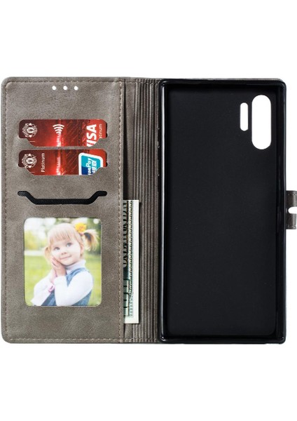 Samsung Galaxy NOTE10 Pius Kickstand Kart Tutucu Manyetik Için Cüzdan Kılıf (Yurt Dışından) fırsatları
