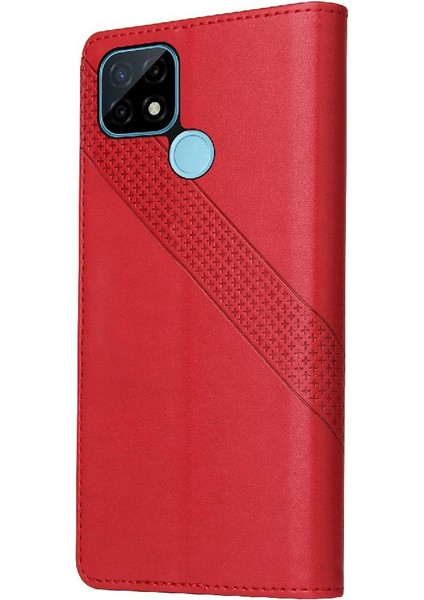 BDT Market Realme C21 4 Köşe Koruma Kickstand Darbeye Üç Için Flip Case (Yurt Dışından)