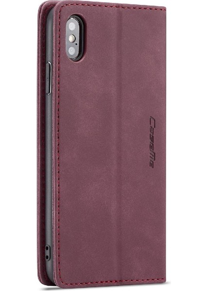 Iphone x Için Flip Case/xs Durumda Kart Yuvası Kickstand Manyetik Kapatma Pu (Yurt Dışından)