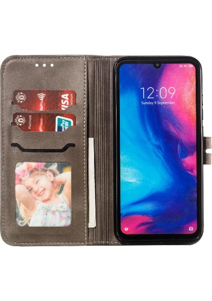 Cüzdan Kılıf Için Xiaomi Redmi Not 7/7 Pro/7s Manyetik Kapatma Tüm Yuvarlak (Yurt Dışından)