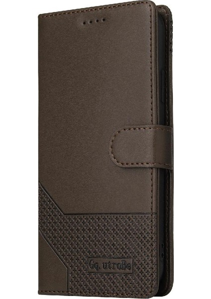 BDT Market Oppo A93 5g Premium Deri Üç Kart Yuvaları Kickstand 4 Için Flip Case (Yurt Dışından)