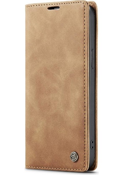 Iphone 14 Için Flip Case Pro Max Vintage Pu Deri Cüzdan Manyetik Kapatma (Yurt Dışından)