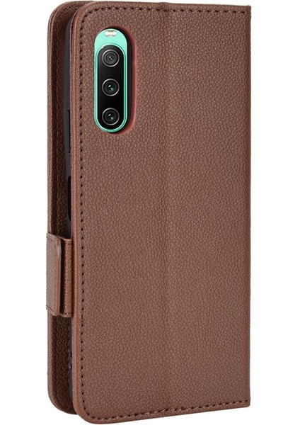 Sony Xperia 10 Iv Pu Deri Kart Yuvaları Için Kılıf Tutucu Yan Toka Cüzdan (Yurt Dışından) fırsatları