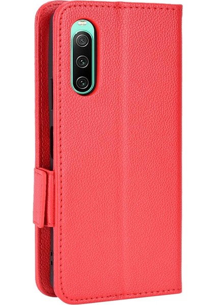 Sony Xperia 10 Iv Pu Deri Kart Yuvaları Için Kılıf Tutucu Yan Toka Cüzdan (Yurt Dışından) fırsatları