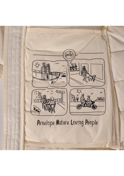 %100 Kaz Tüyü Mont Ekru S - Lulu Koleksiyonu indirimleri