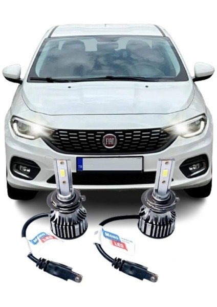 Fıat Egea Mercekli Far LED Uzun Far Ampulü H7 Mono