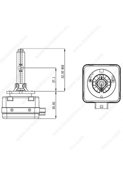 D1S Xenon Ampul 6000K %50 Fazla Işık