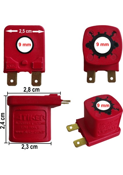 Bobin 12 Volt 11 Ohm (Kırmızı)