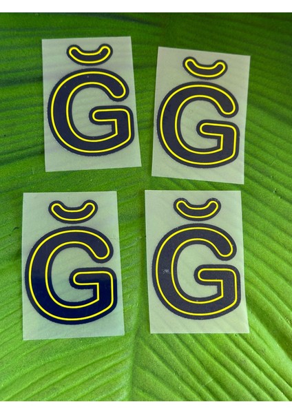 5x4 cm 4 Adet Ütü Ile Yapışan Yumuşak G Harf Transfer Baskı Arma fiyatları