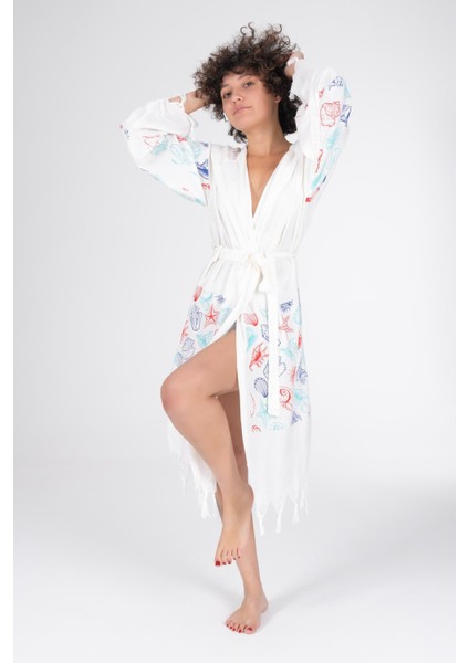 Baskılı Bambu Peştemal Sabahlık Bornoz fiyatları