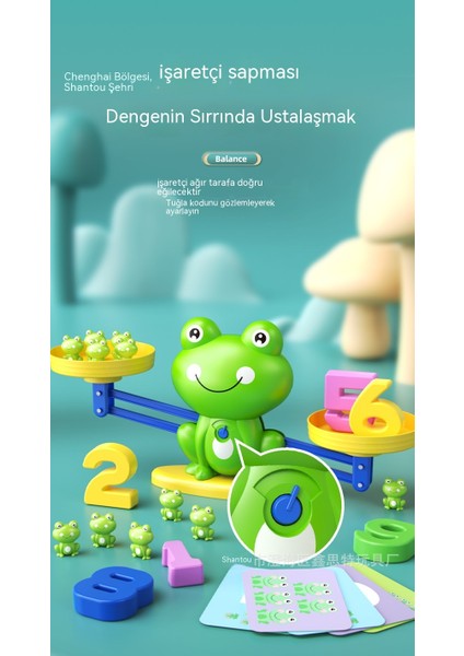 Dijital Kurbağa Denge Ölçeği Oyuncak Çocuk Matematik Aritmetik Öğretim Yardımcıları Montessori Erken Eğitim Eğitici Oyuncaklar 19 Kurbağa 10 Sayılar 30 Kartlar (Yurt Dışından)