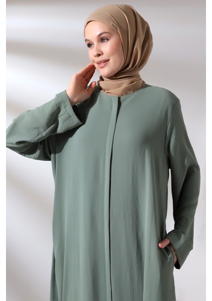 Mint Kadın Aerobin Gizli Fermuarlı Tesettür Ferace Elbise indirimleri