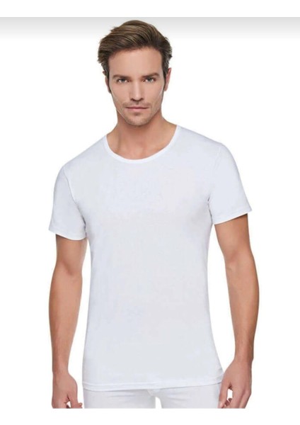 0103 Erkek Bisiklet Yaka Kısa Kol Atlet 12 Adet