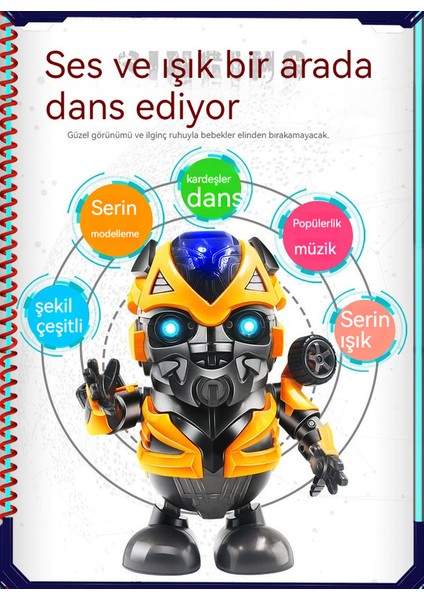 Elektrikli Dans Eden Robot Oyuncak Modeli Şarkı Söyleyen ve Dans Eden Parlak Deforme Olmuş Yaban Arısı (Yurt Dışından)