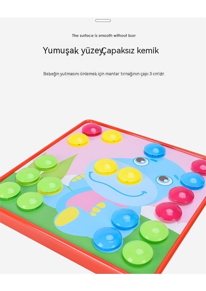 Çocuk Düğme Bulmaca Bebek Eğitici Renk Bulmaca Anaokulu Bilişsel Aydınlanma Erken Eğitim Oyuncakları (Yurt Dışından)