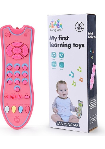 Bebek Tv Simülasyonu Uzaktan Kumanda Çocuk Müzik ile Ingilizce Öğrenme Uzaktan Kumanda Erken Eğitim Eğitici Bilişsel Oyuncaklar (Yurt Dışından)