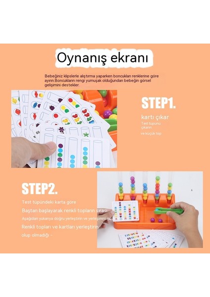 Bulmaca Masa Oyunu Serisi Gökkuşağı Boncuk Klipsi Çocuk Beyin Eğitimi Eğitimi Ebeveyn-Çocuk Interaktif Oyuncaklar (Yurt Dışından)