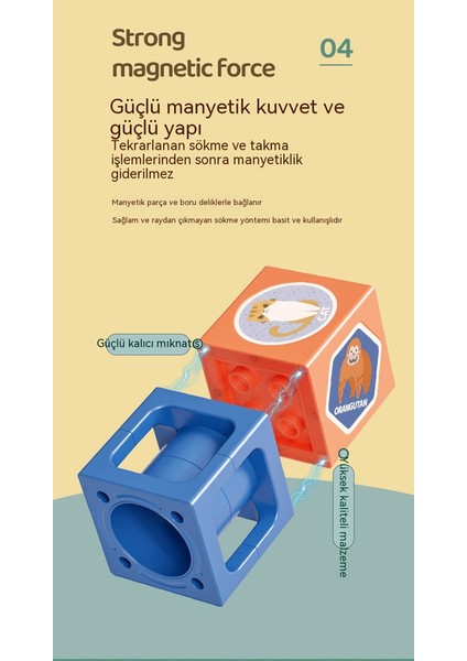 Yeni Manyetik Yapı Taşları Çocuk Entelektüel Küp Blokları Luban Küp Monteli Parça Manyetik Bloklar Eğitici Oyuncaklar 38 Adet (Yurt Dışından)