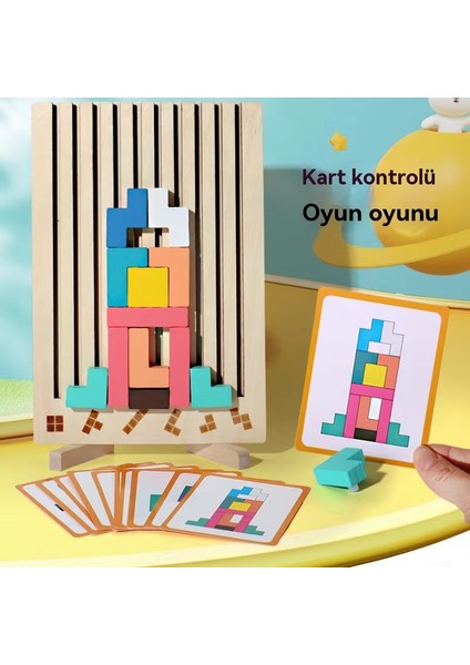 Çocuk Bulmacası, Entelektüel ve Düşünme Eğitimi, Ahşap Kızlar, Erkekler, Oyuncak Bebekler Için Tetris Blok Bulmaca (Yurt Dışından)