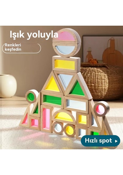 24 Renkli Akrilik Açık Inşaat Blokları, Çocukların Oyuncakları Için Sensör Açık Lensleri (Yurt Dışından) fiyatları