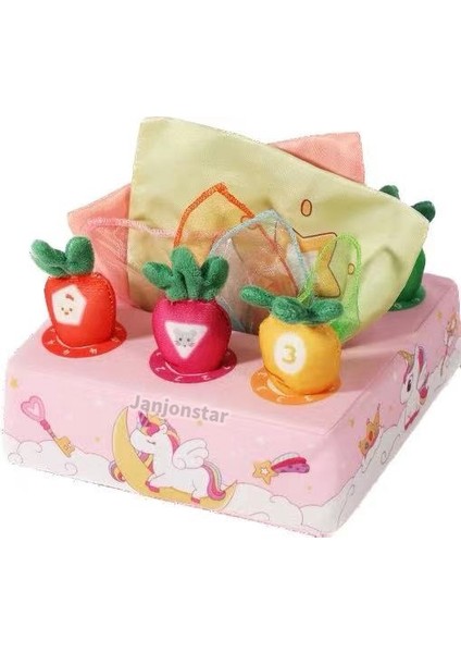 Çocuk Puzzle ve Erken Eğitim Havuç Çekme Oyuncakları 0-3 Yaş Bebek Oyuncakları Isırık ve Isırık Peluş Oyuncaklar (Yurt Dışından)