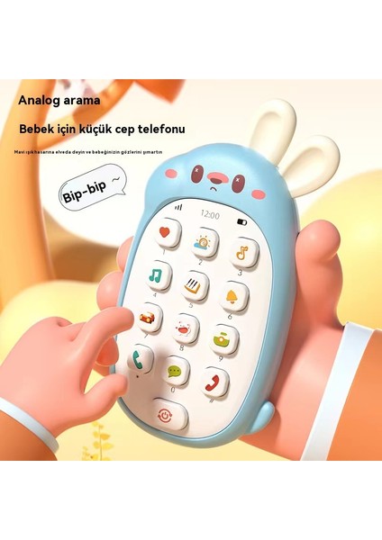 Cep Telefonu Oyuncakları Bebeğin Bulmacasını ve Erken Eğitimini Çiğneyebilir 0-3 Yaş Bebek Simülasyon Modeli Müzik Telefonu (Yurt Dışından)