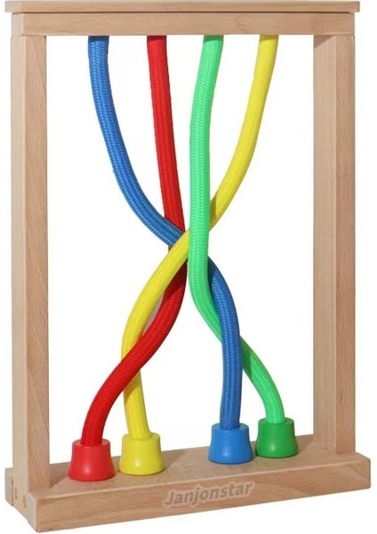 Çocukların Ahşap Ip Çözme Oyunu, Bebek Düşünme Gelişimi, Odak Eğitimi Oyuncakları (Yurt Dışından)